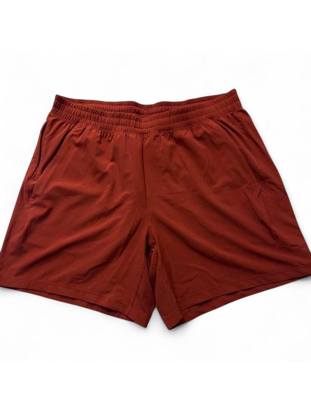 Lululemon Pace Breaker Shorts Burnt Orange Men's XL 7" Linerless